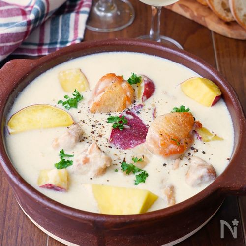 【米粉のシュクメルリ】だまにならない!冬に食べたい簡単絶品✨