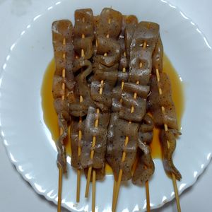 ふうかの作ってみた!投稿(おうち居酒屋にもピッタリ【甘辛串こんにゃく】)