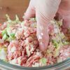 白菜入り豚つくねの工程2
