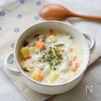 鉄分たっぷり！クラムチャウダー【幼児食・取り分けレシピ】