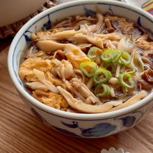 腸がよろこぶ⭐︎きのこたっぷり！とろ玉うどん⭐︎