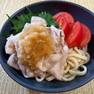 楽ラク手抜キッチン🐶🐾の作ってみた!投稿(夏の定番♪【冷やし豚しゃぶうどん】)