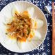 ゆで卵と搾菜（ザーサイ）のねぎラー油和え