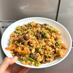ケの作ってみた!投稿(【ビビンバ風チャーハン】韓国風♡旨辛味で食欲そそる！)