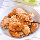 揚げない！手羽先の甘辛揚げ♪