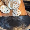 焼ききのことレンコンの粒マスタードサラダの工程1
