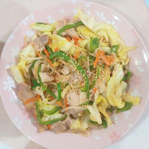 milkの作ってみた!投稿(【豚バラ野菜炒め】ご飯が止まらない！定食屋さん風♡)