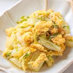 白菜のふわ玉炒め『しょうがであったか♪』