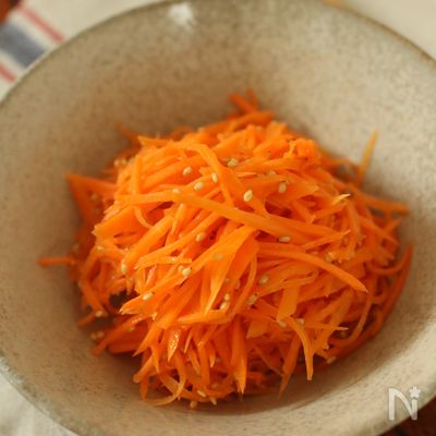 レンジで簡単！にんじん嫌いもペロリと完食！「にんじんナムル」
