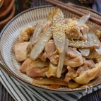調味料２つ！＊白だしバターの鶏ごぼう＊