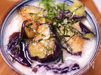 真夏の小料理グルメ😋大トロなすの和風とろろがけ✨