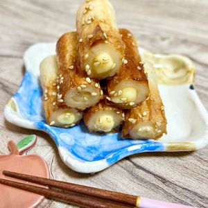 のりのり🐾🎀🤍の作ってみた!投稿(お弁当おかずにぴったり！甘辛チーズちくわ)