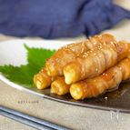 とろ～りチーズ♪ちくわの肉巻き