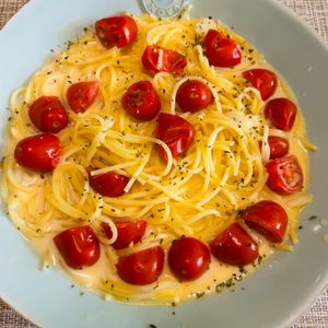puricoの作ってみた!投稿(【トマトのサワークリームパスタ】生クリームより美味しい？！)
