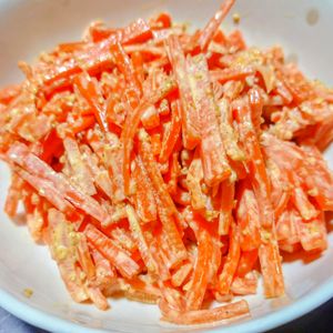 kkkkの作ってみた!投稿(無限にんじんマヨごまサラダ【#作り置き#冷凍保存#お弁当】)