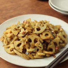 【アンチエイジング】蓮根のカレー炒め