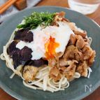 『甘辛肉となすのぶっかけ素麺』夏休みランチに☆お手軽♪