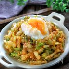 ピリ辛【温玉のせ白菜ナムル】今日のさっとおつまみ
