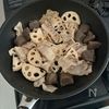 【豚バラとれんこんの甘辛みそ炒め】こってり美味しい!の工程3