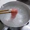 花椒が効いた「大人の焼ききしめん」の下準備