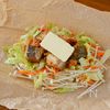 【サバ缶、えのき、白菜のバター蒸し】レンジ6分!早ウマおかずの工程2
