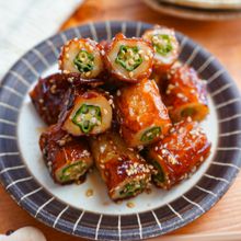 ちくわオクラ照り焼き【お弁当にもおすすめ！】