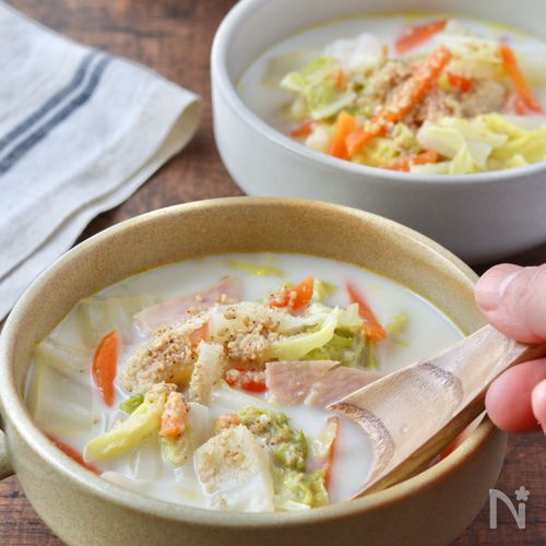 こくうま！白菜のミルクスープ