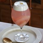 チーズクリームはのせるだけ！【ほんのりピンクの桃ゼリー】