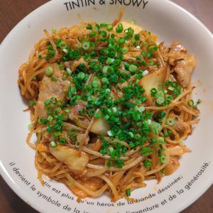 たりおの作ってみた!投稿(〆でも呑みたい【キムチ焼きそば】)
