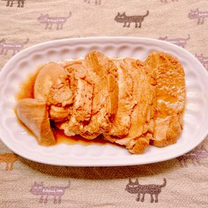 ビートの作ってみた!投稿(とっても簡単！放置で柔らか♡『鶏むね肉DE鶏チャーシュー』)