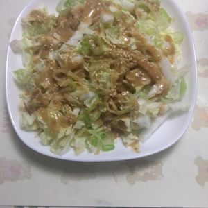 1034010の作ってみた!投稿(生でも超絶おいしい《白菜の居酒屋風♡サラダ》)