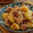 レンジで出来る！＊甘辛おかか味噌バターじゃがチキン＊