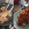 絶品★カリカリジュワ！ホクホクひよこ豆のトマト煮込み＆チキンの工程1