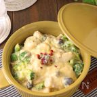 手軽に美味しく♪さけ缶の豆乳味噌クリーム煮