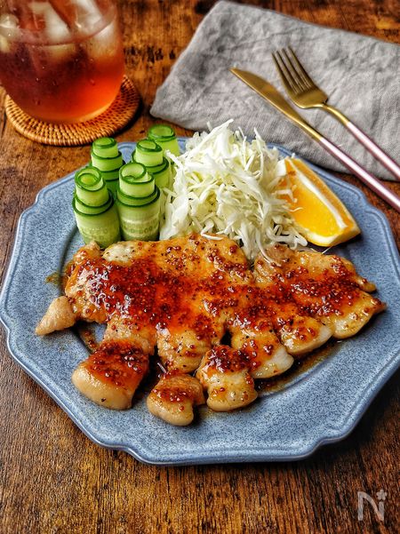 【ポークステーキ】ご飯がすすむ♡