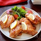 【鶏もも肉のレモンバターソース焼き】さっぱりコクうま味！！