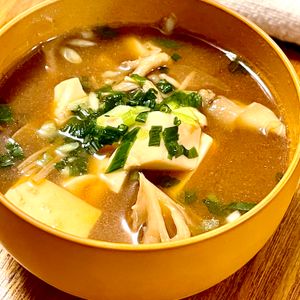 michuの作ってみた!投稿(【豆腐ときのこのお味噌汁】ごま油で炒めたきのこで風味UP！)