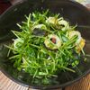 ゆくゆくの作ってみた!投稿(豆苗とちくわと海苔の梅和え)