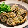 秋刀魚の香味パン粉ロール焼き