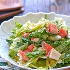 【らくレピ】ポリ袋で！レタスとカニカマのワサビマヨぽんサラダ