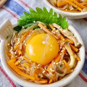 節約副菜♡焼肉のたれで『ユッケ風しらたき』