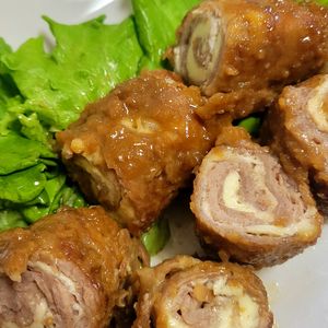 ヴェルの作ってみた!投稿(巻いて焼くだけ♪【とろ〜りチーズチャーシュー】)