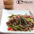 牛肉とアスパラガスのトマみそ炒め
