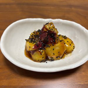 こむぎの作ってみた!投稿(大学芋より簡単《超絶美味しい♡みたらしさつまいも》)