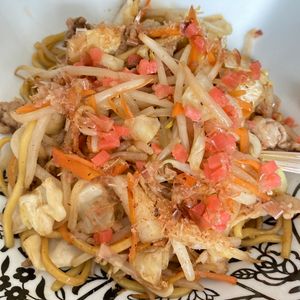 すみれの作ってみた!投稿(ガッツリ男子に捧ぐ！『屋台風ソース焼きそば』)