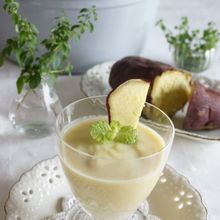 焼き芋で作る、さつまいものホットミルクセーキ