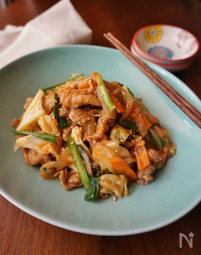 豚こまのプルコギ風