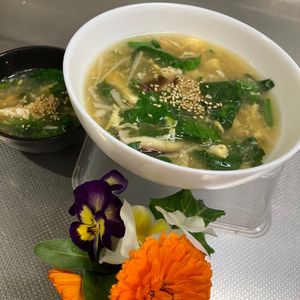 そら・ゆずの作ってみた!投稿(子どもが飲み干す【ほうれん草のとろ玉スープ】)