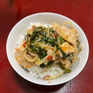 テフロンの使い✋🤟🙌👉の作ってみた!投稿(行列の定食屋さんの🍚豚バラもやしの濃厚担々ごまだれ炒め🤩)