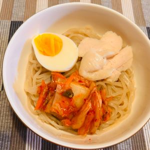 puricoの作ってみた!投稿(そうめんで作る♪さっぱり美味しい焼肉屋さんの冷麺風)